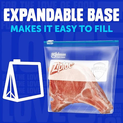 Ziploc bolsas para congelador, deslizantes, 34 unidades (Paquete de 4)