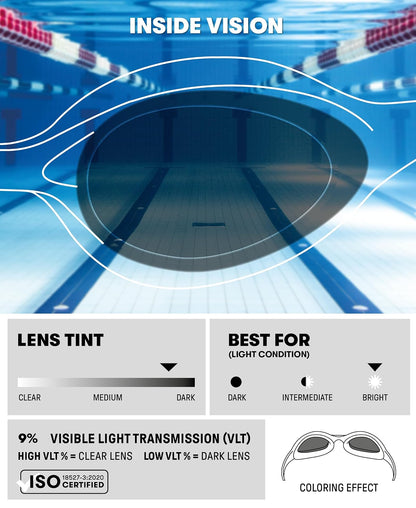 Arena Espejo Spider Jr anteojos de natación Unisex Adulto