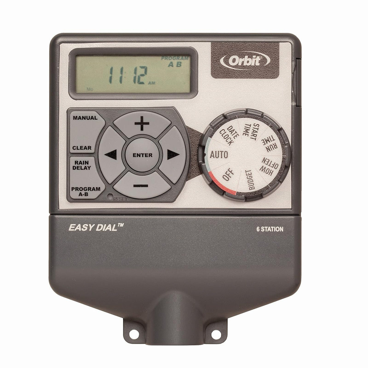 Orbit 28966 driver de aspersor para interiores de 6 estaciones Easy Dial