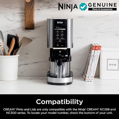 Ninja XSKPLD4BCD - Juego de 4 pintas compatibles con NC299AMZ y NC300s, sin BPA y aptas para lavaplatos, tapas de color, 1, transparente/gris/lima/rosa/acqua
