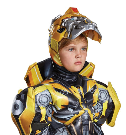 Disguise Bumblebee Movie Disfraz de prestigio, Amarillo, Mediano (7-8)