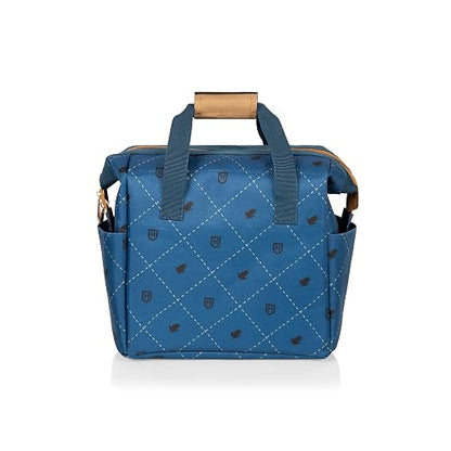 ONIVA - a Picnic Time brand Go, Soft Cooler Box Lonchera aislada, 10 x 6 x 10.5, Harry Potter Ravenclaw - Negro con detalles azules