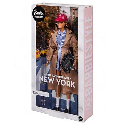 Barbie Signature Muñeca De Colección Style New York, Moda con Atuendo Urbano Inspirado En Nueva York, Edición Fashion para Niñas De 6 Años En Adelante