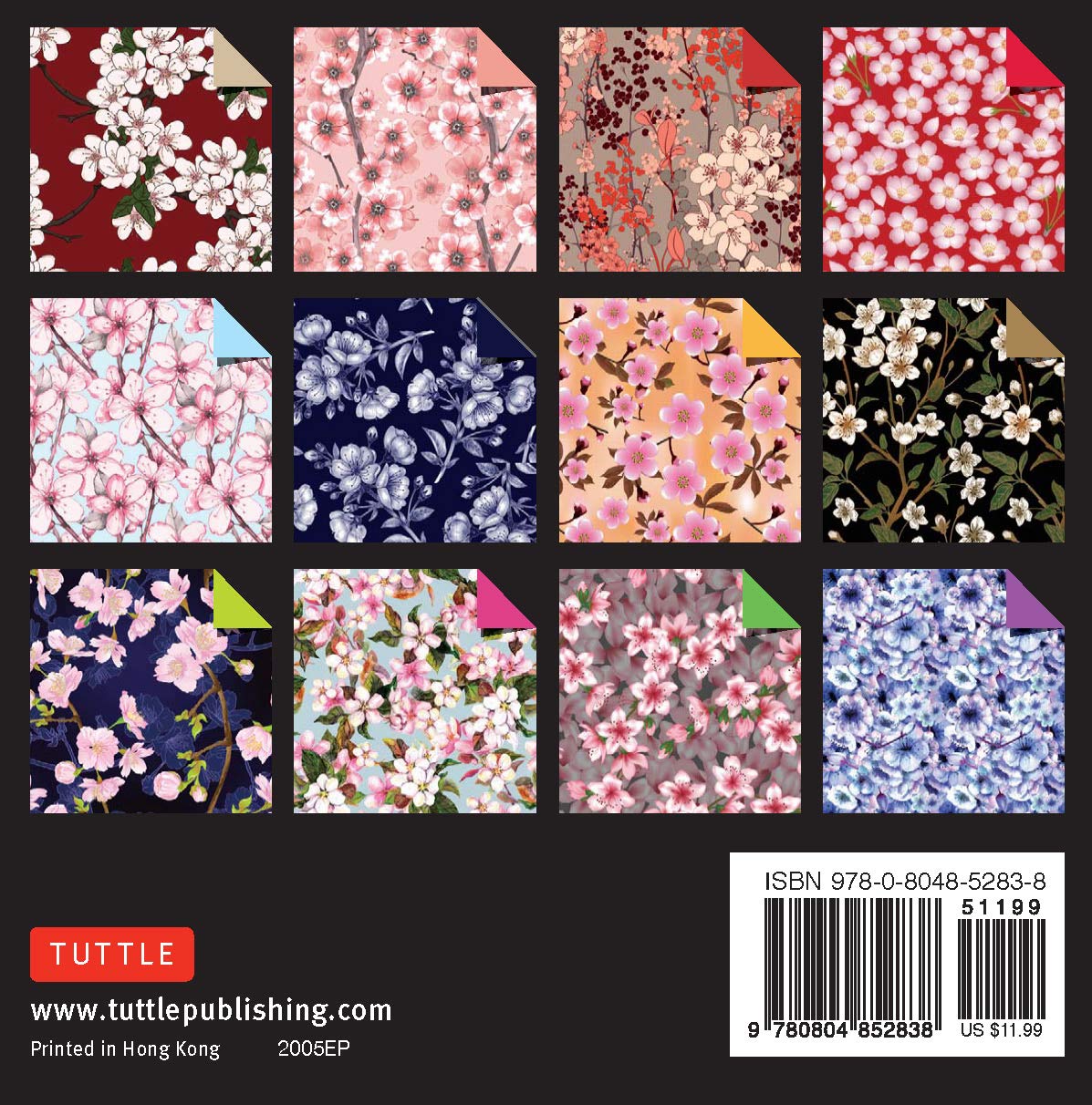 Origami Paper 500 sheets Cherry Blossoms 4" (10 cm): Tuttle Origami Paper: Double-Sided Origami Sheets Printed with 12 Different Illustrated Patterns