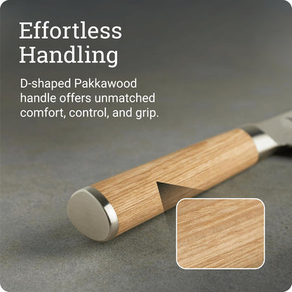 Shun Cutlery - Cuchillo clásico de chef rubio de 6 pulgadas, hoja pequeña y ágil, ideal para preparación de alimentos, cuchillo japonés auténtico, hecho a mano, cuchillo de chef profesional