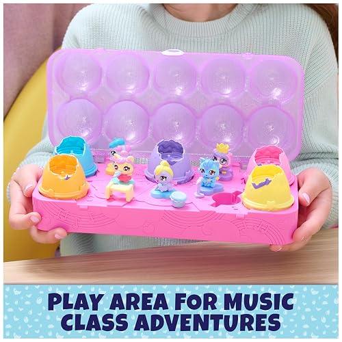 HATCHIMALS Alive, cartón con 5 Minifiguras en Huevos Que se rompen Solos y 11 Accesorios, Juguetes para niños