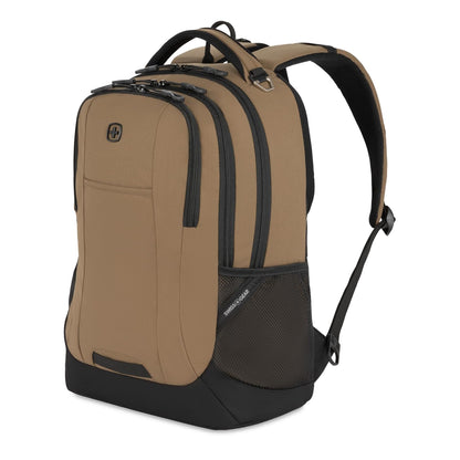 SwissGear Cecil 5505 Mochila para Laptop, con Compartimento para Tablet - 18 pulgadas - Pastel Brown - Black