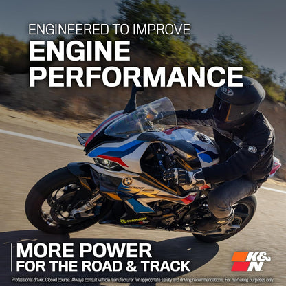 K&N YA-6008 Filtro de Aire de Alto Rendimiento para Yamaha YZF R6/R6S 2008-2019, Negro