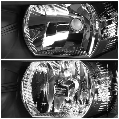 DNA Motoring Par de Faros Delanteros Negros HL-OH-CSIL07-BK-CL1 para Silverado 07-13