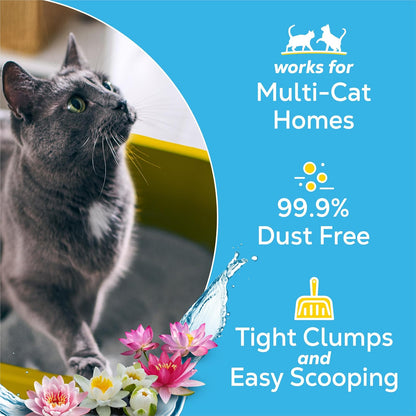 Purina Tidy Cats Clumping Multi Cat Litter, Glade Clear Springs - 16 LB. Bag