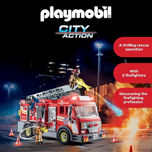 Playmobil Camión de Bomberos con Accesorios y 2 Figuras