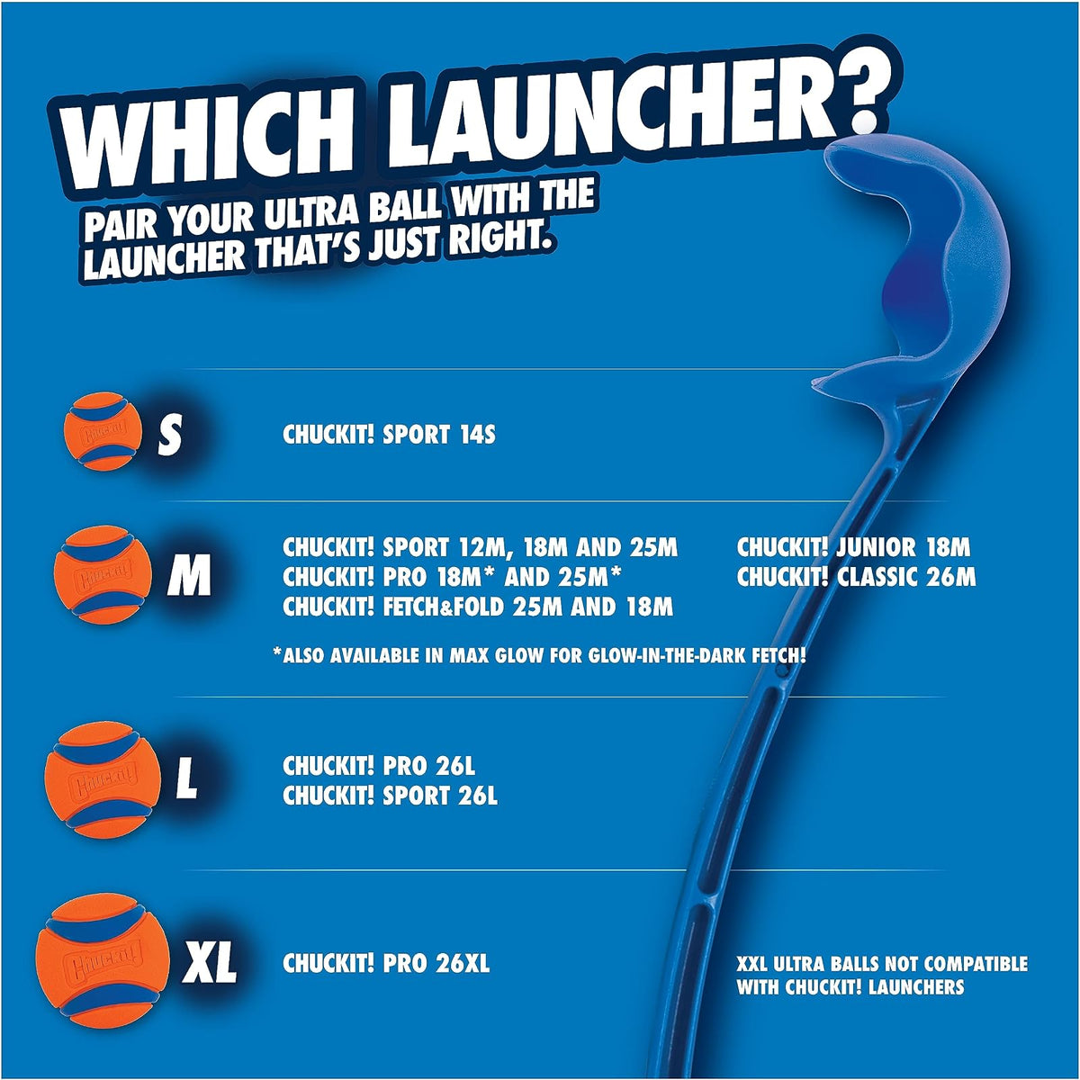 Chuckit 26-Inch Pro Ball Launcher for Larger Dogs, Large