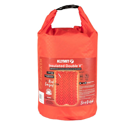 KLYMIT Almohadilla de Dormir Doble V para 2 Personas, Doble Ancho (47 Pulgadas), Comodidad Ligera para Acampar en Automóvil, Tiendas de campaña para Dos Personas, Viajes y mochileros