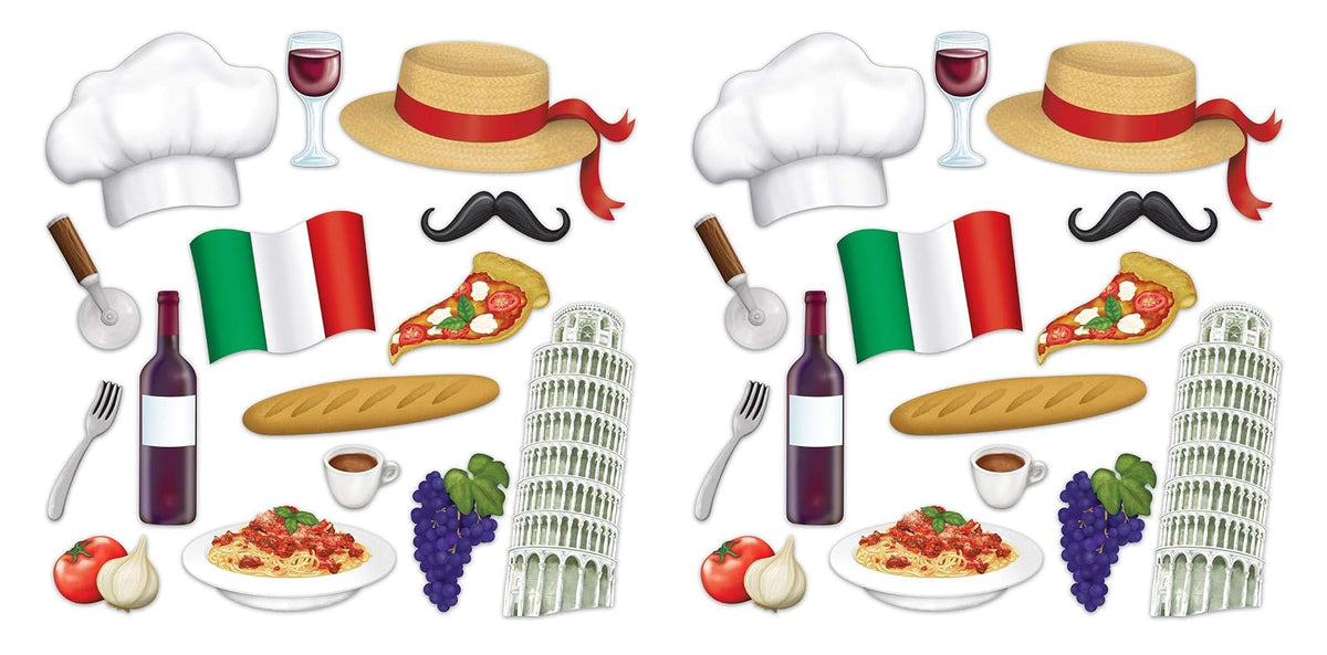 Letreros de fotos italianas, paquete de 2