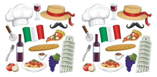 Letreros de fotos italianas, paquete de 2