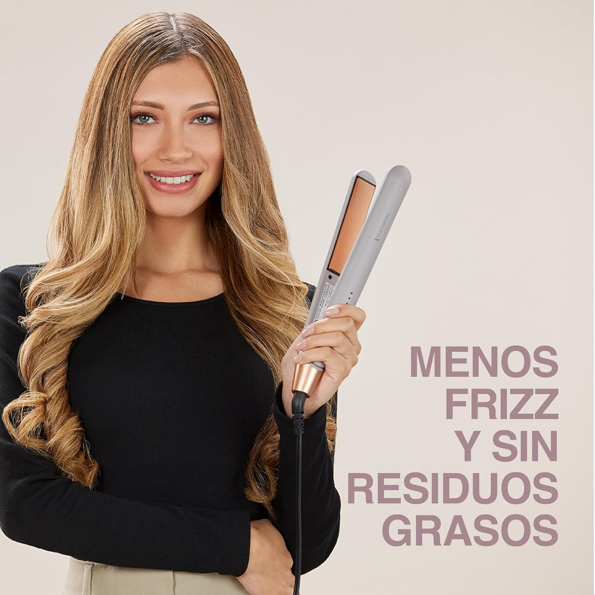 Remington Plancha de Cabello con Colágeno y Biotina, Control Atifrizz, S31A | Placas infusionadas con microacondicionadores de colágeno y biotina para un cabello con menos frizz