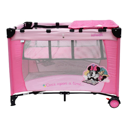 Infanti | Cuna Corral de Viaje Dinsey Modelo Minnie | Colecho de Viaje para Bebe con Mosquitero | Incluye Bolsa de Juguetes para Beb? |desde Recien Nacidos a 15kg | Color Rosa