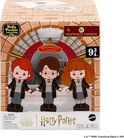 Polly Pocket, Set de Colección Compacto Harry Potter, Original Mattel, Magia y Creación, Mini-Muñecas de Juego