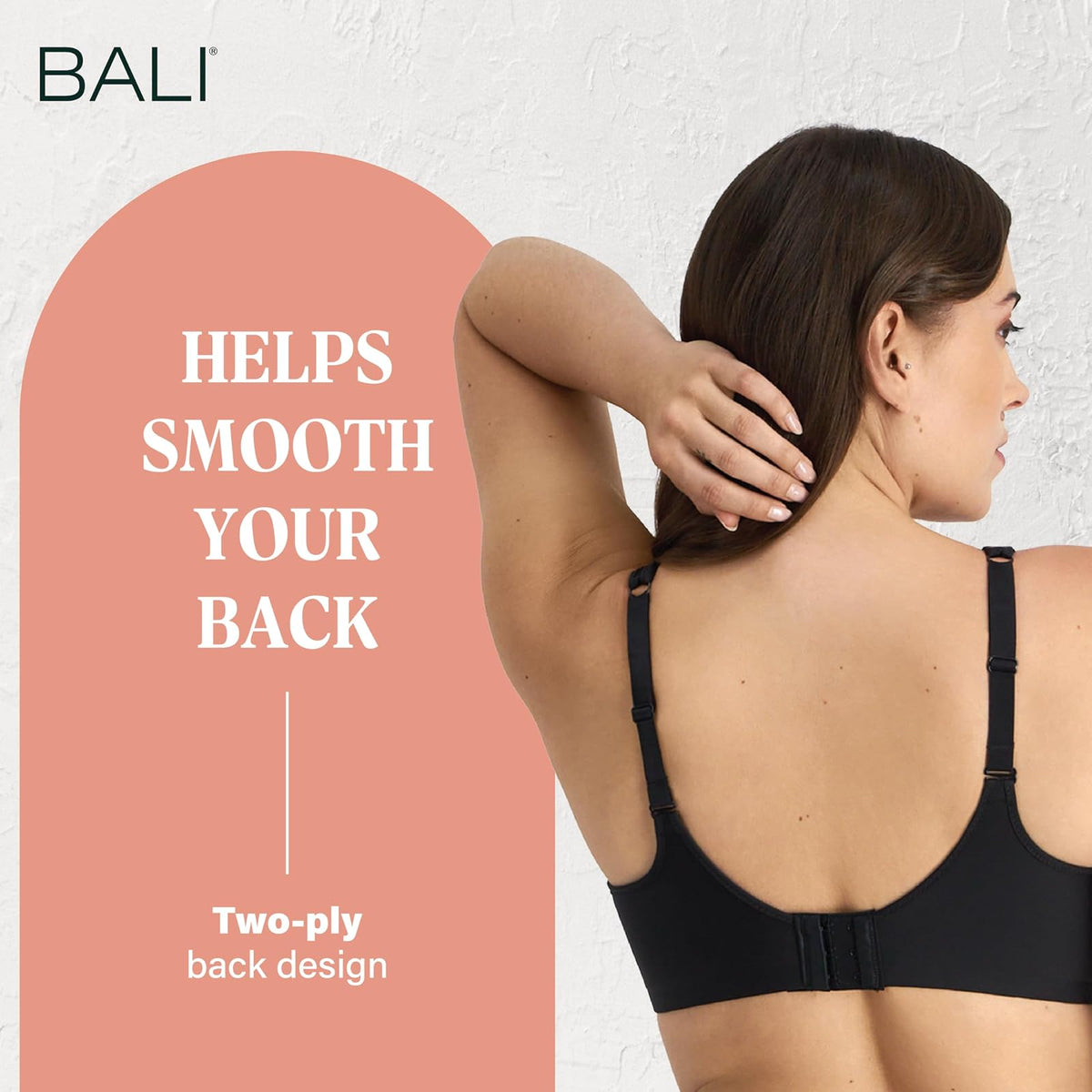 Bali - Playera con Aros para Mujer, One Smooth U, Ultra Ligera, Brasier Convertible