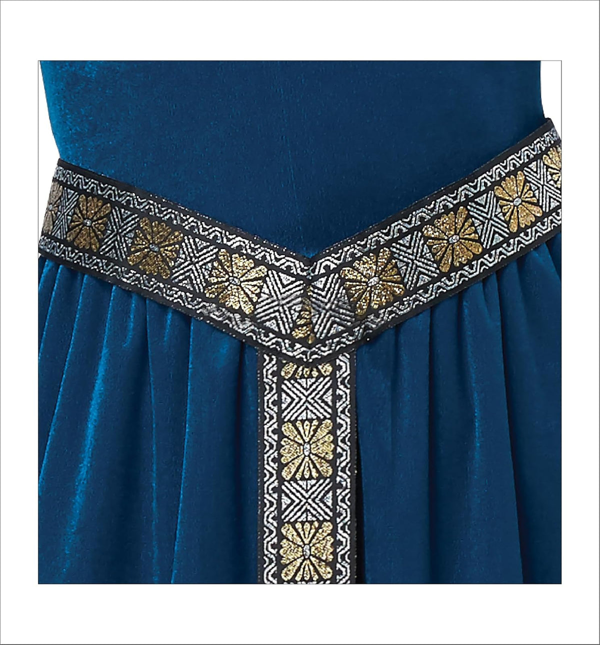 California - Disfraz de princesa medieval, disfraz infantil, talla XS