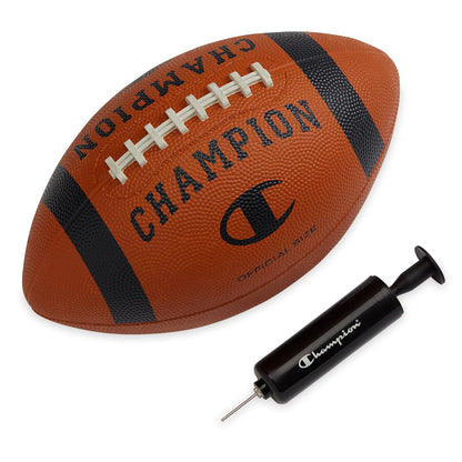 Champion Sports Blitz Balón de Fútbol Americano - Oficial - negro, (Classic - Black)