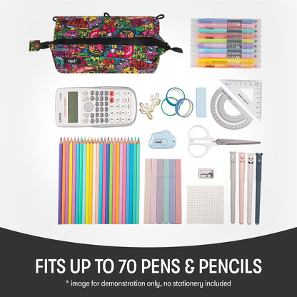 ZIPIT Lenny - Estuche para lápices de gran capacidad, bolsa para lápices, para escuela, universidad y oficina
