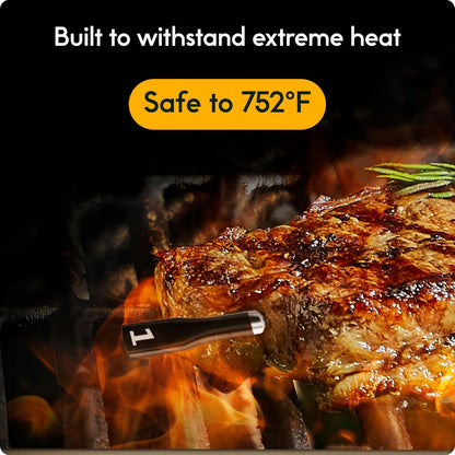CHEF iQ Sense - Termómetro inalámbrico inteligente de carne con 2 sondas ultrafinas, termómetro de carne Bluetooth de alcance ilimitado, termómetro digital de alimentos para monitoreo remoto de