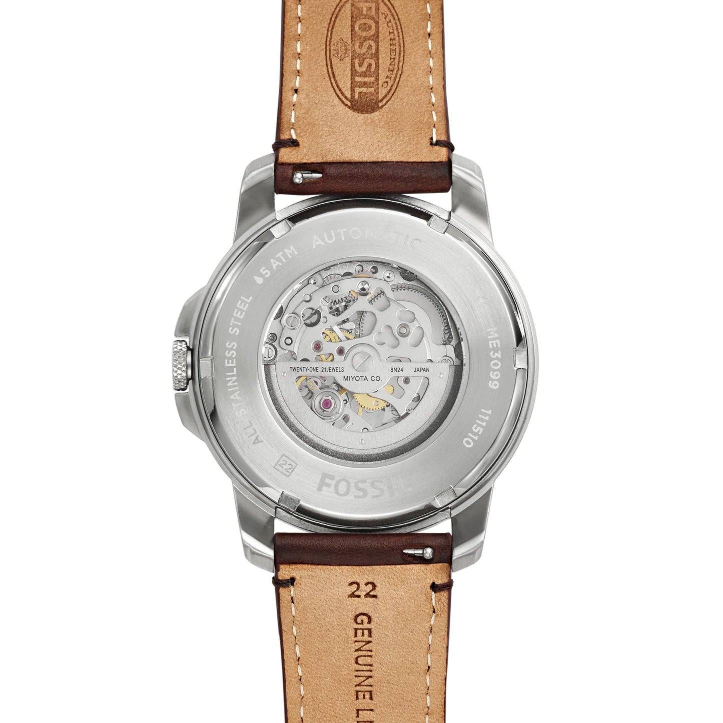 Fossil ME3099 Reloj Grant, Análogo, Redondo para Hombre