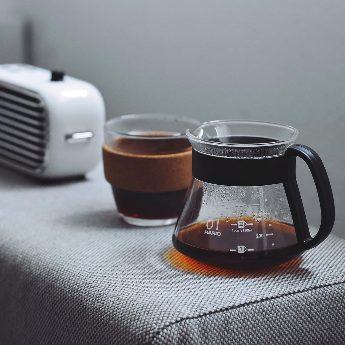 Hario V60 Cafetera para estufa, Negro, 360 ml, 1