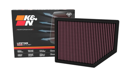 K&N Filtro de Aire Compatible con Ford Bronco Raptor 3.0L V6 2022+, 33-5132