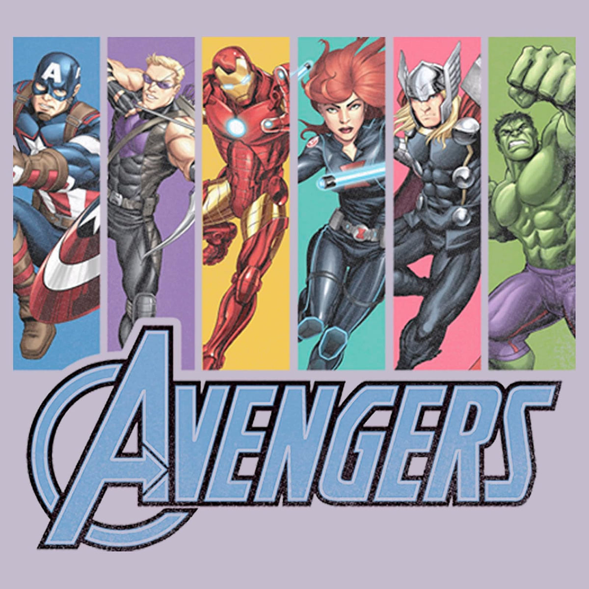 Marvel Universe Avengers Unite - Camiseta de Manga Corta para Mujer Camiseta para Mujer