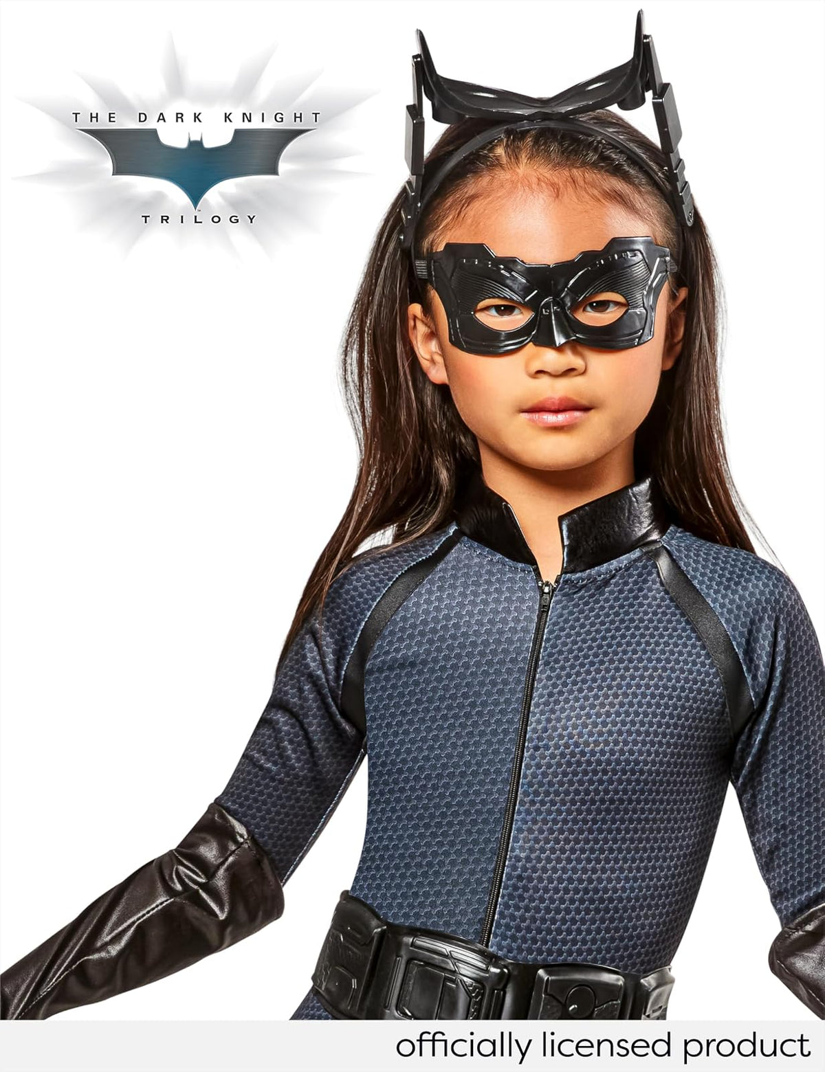 Batman Dark Knight Rises Disfraz de Catwoman de lujo para niños, grande