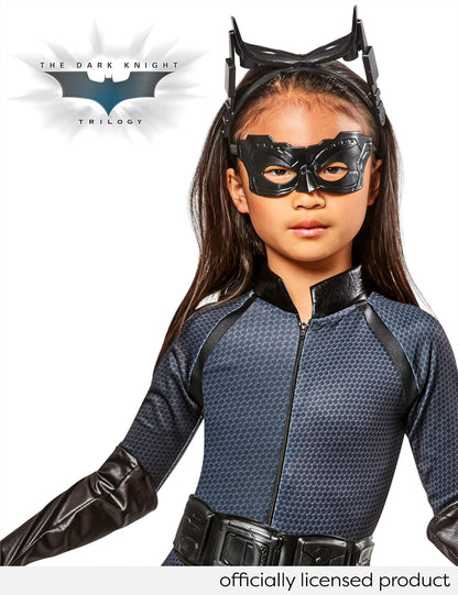 Batman Dark Knight Rises Disfraz de Catwoman de lujo para niños, grande