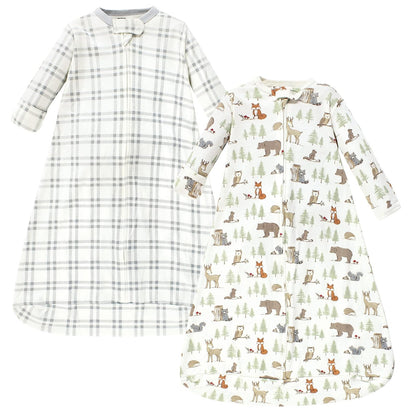 Hudson Baby Saco de Dormir Unisex de Manga Larga, Algodón - 3-9 Months - Forest Animals