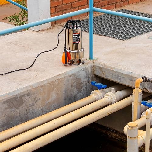 Truper BOS-1-1/2SM, Bomba sumergible metálica para agua sucia 1-1/2 HP