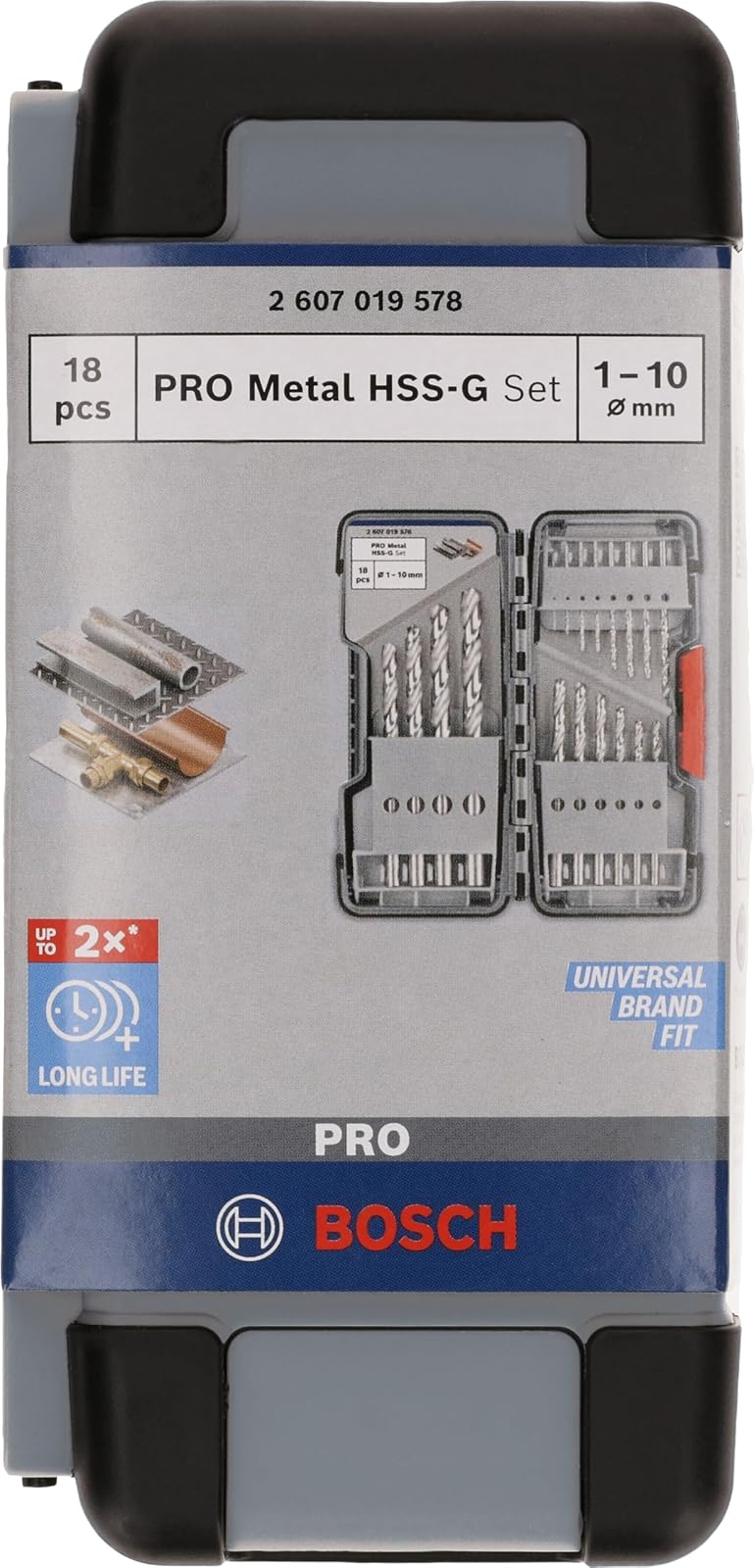 Bosch Set 18 pz Brocas para Metal HSS-G