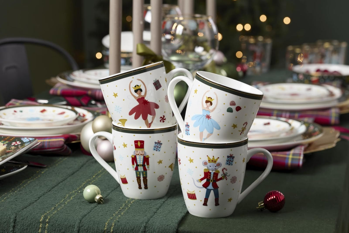 Lenox 897888 - Juego de 4 tazas de ballet para cascanueces