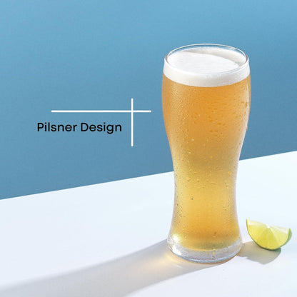 JoyJolt Callen Juego de 4 Vasos de Cerveza 439 ml