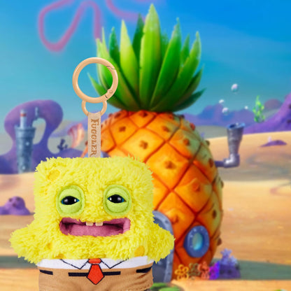 Fuggler Spongebob Keyrings 5" | Paquete de 5 llaveros de peluche de 5 pulgadas, diseño de monstruo feo divertido