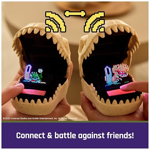 Bitzee, Juguete de Dinosaurio Interactivo de Jurassic World con 25 Dinosaurios, reacciona Cuando lo tocas, Las cápsulas se conectan e interactúan, Mascota Digital para niños a Partir de 5 años