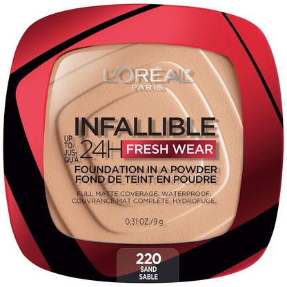 L'Oréal Paris Infallible 24H Fresh Wear Base de Maquillaje en Polvo SPF25+ - Sand