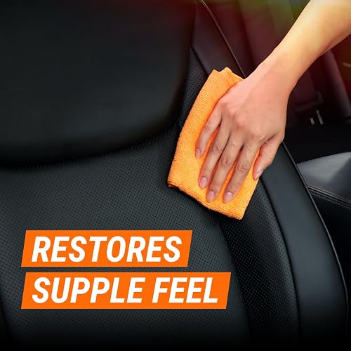 Armor All Car Gel acondicionador de Piel, Limpiador Interior para Automóviles, Camiones y Motocicletas, Limpia y condiciona, 18 onzas líquidas, 9963