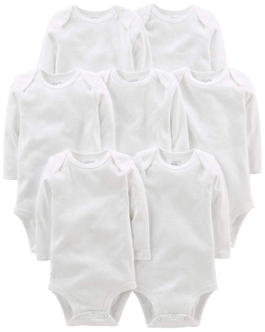Simple Joys by Carter's Unisex Babies' Long-Sleeve Bodysuit, Pack of 7
