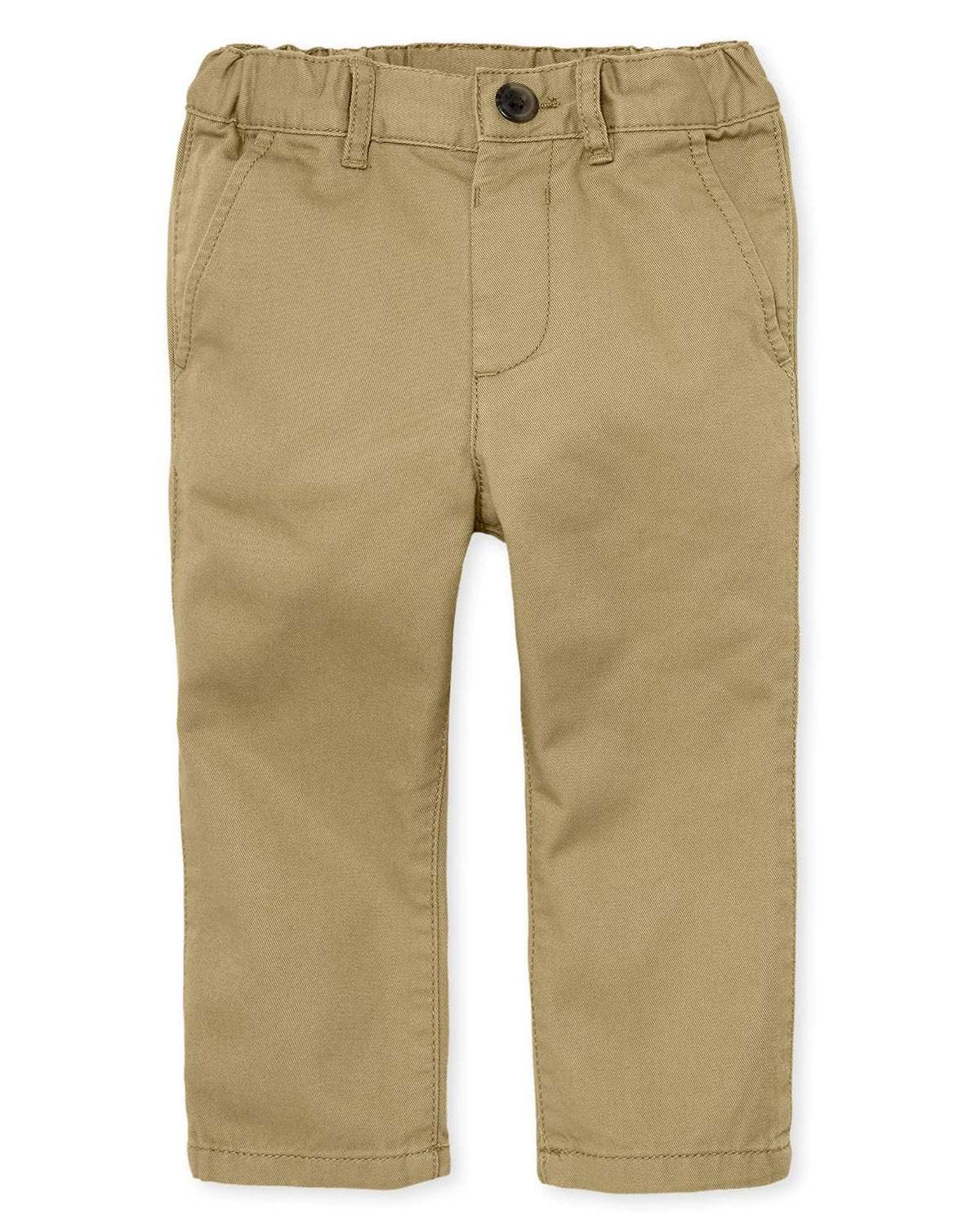 The Children's Place Pantalones Chinos Elásticos para Bebé y Niño - 3 Años - Linaza - 1