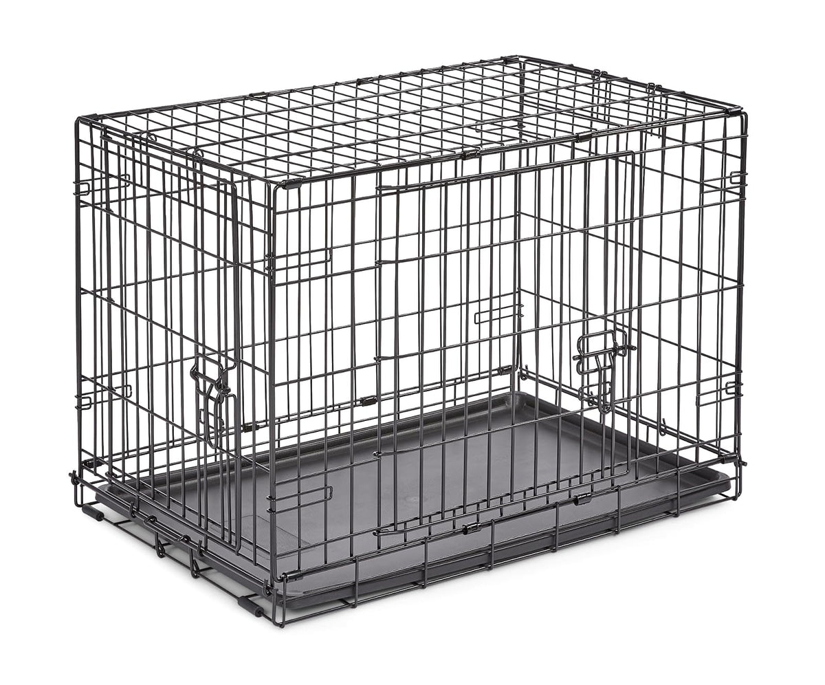 New World Caja Plegable de Metal para Perro - Puerta doble - 76.2 cm