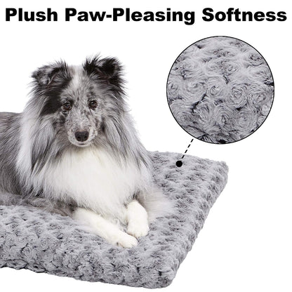 MidWest Homes for Pets - Cama para mascotas MidWest Quiet Time Deluxe, gris degradado en espiral, 21 x 12 pulgadas
