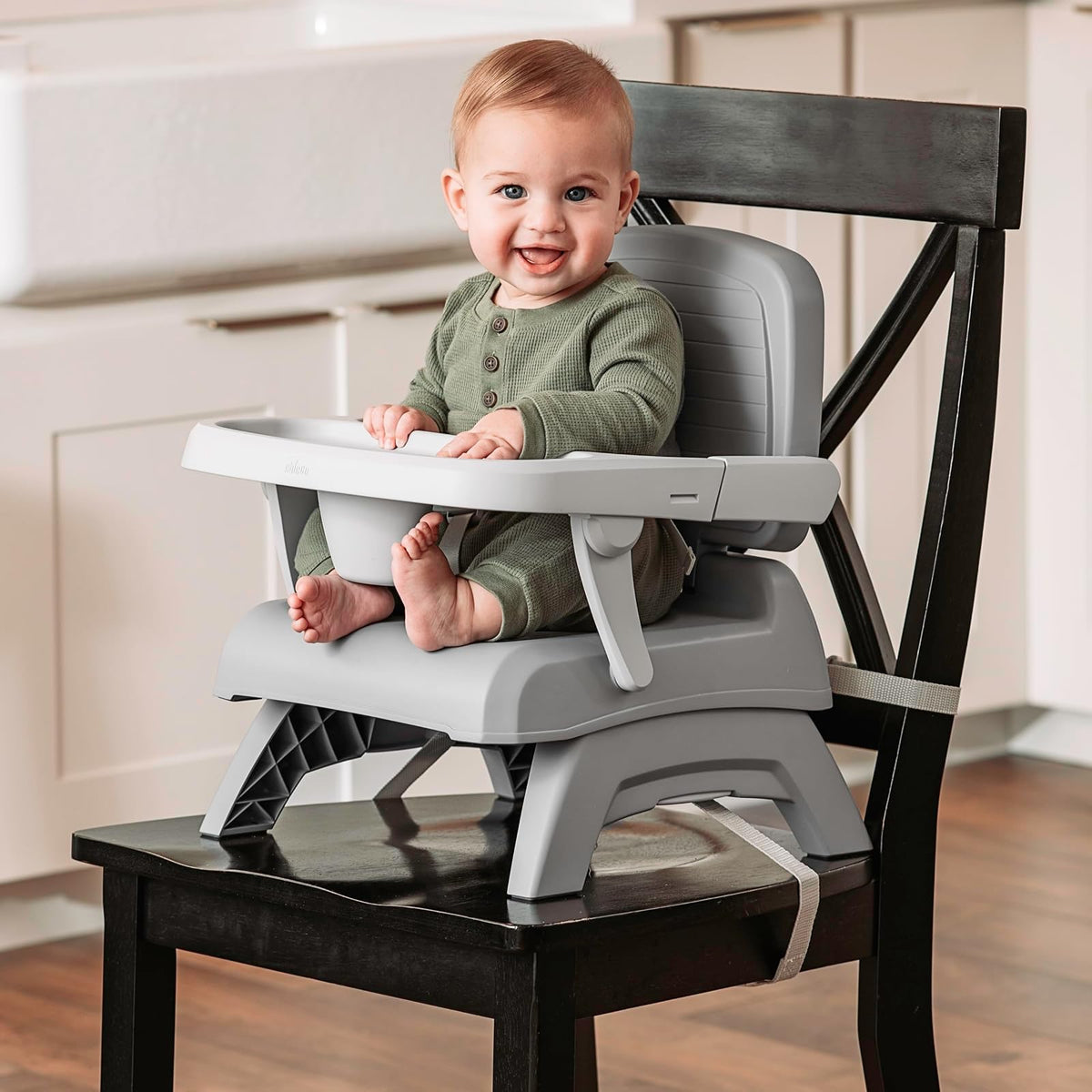 Chicco Bento Booster 3 en 1 Asiento elevador portátil para mesa, asiento de alimentación y silla de niño pequeño para bebés y niños pequeños, para niños de hasta 22 kg, ligero, plegable compacto