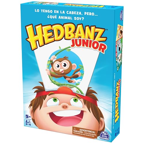 Spin Master Games, Juego de Mesa Hedbanz Junior para niños pequeños