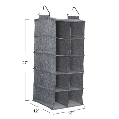 Household Essentials - Organizador de 10 Bolsillos para Colgar Zapatos con Ganchos