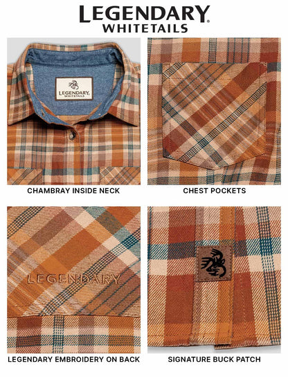 Legendary Whitetails - Camisa de Franela Cottage Escape para Mujer